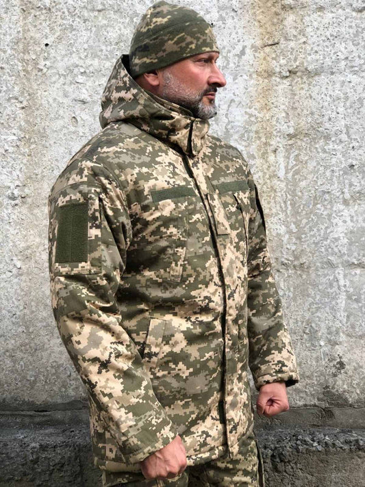 Бушлат зимовий, ріп-стоп піксель 46-66р.