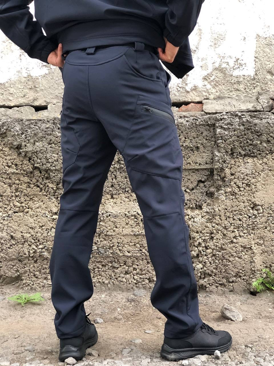 Тактичні штани Soft Shell UKR-TEC, сині