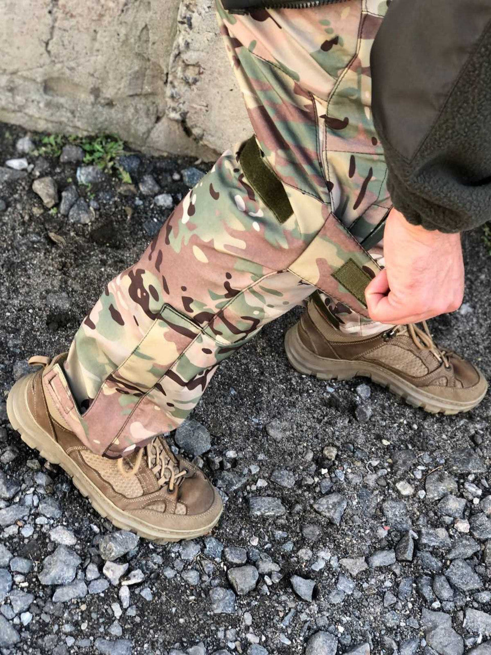 Тактичні штани Soft Shell UKR-TEC під наколінники \ мультикам