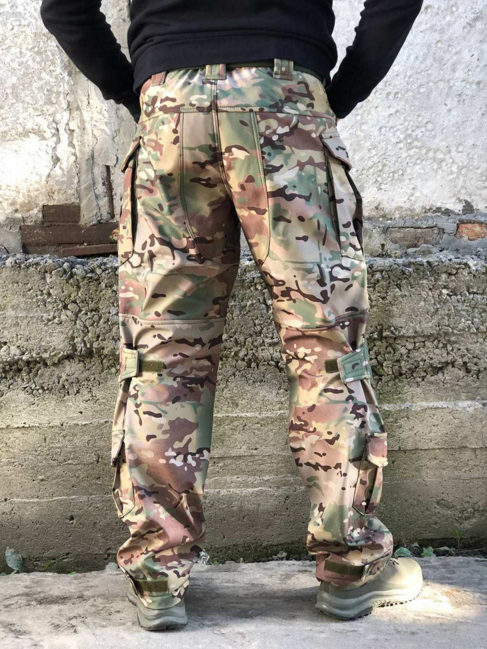 Штани Soft Shell UKR-TEC з підсиленими вставками \ мультикам