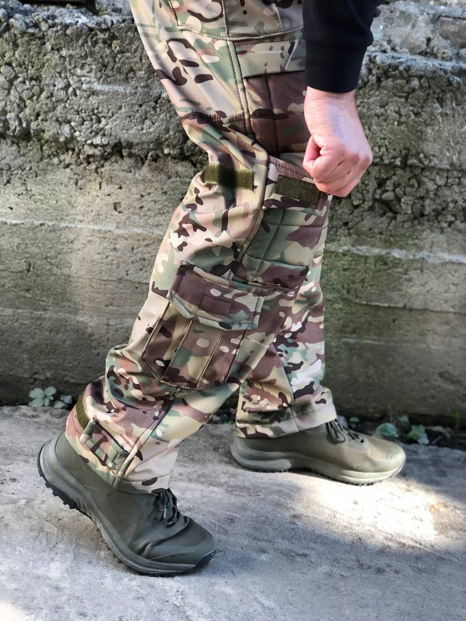Штани Soft Shell UKR-TEC з підсиленими вставками \ мультикам