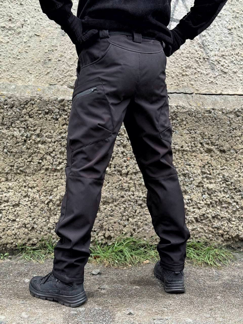 Штани тактичні Soft Shell UKR-TEC / чорні