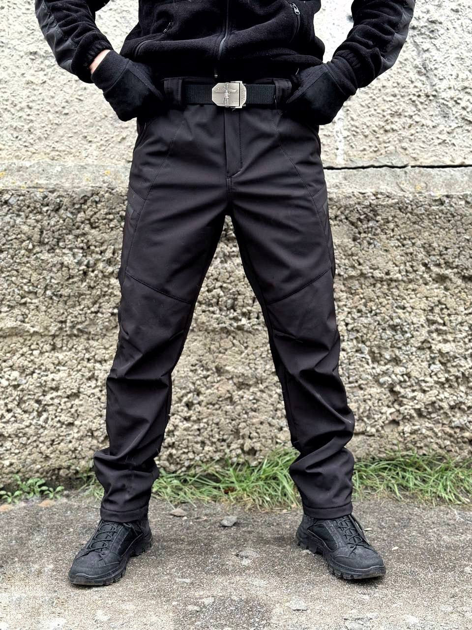Штани тактичні Soft Shell UKR-TEC / чорні
