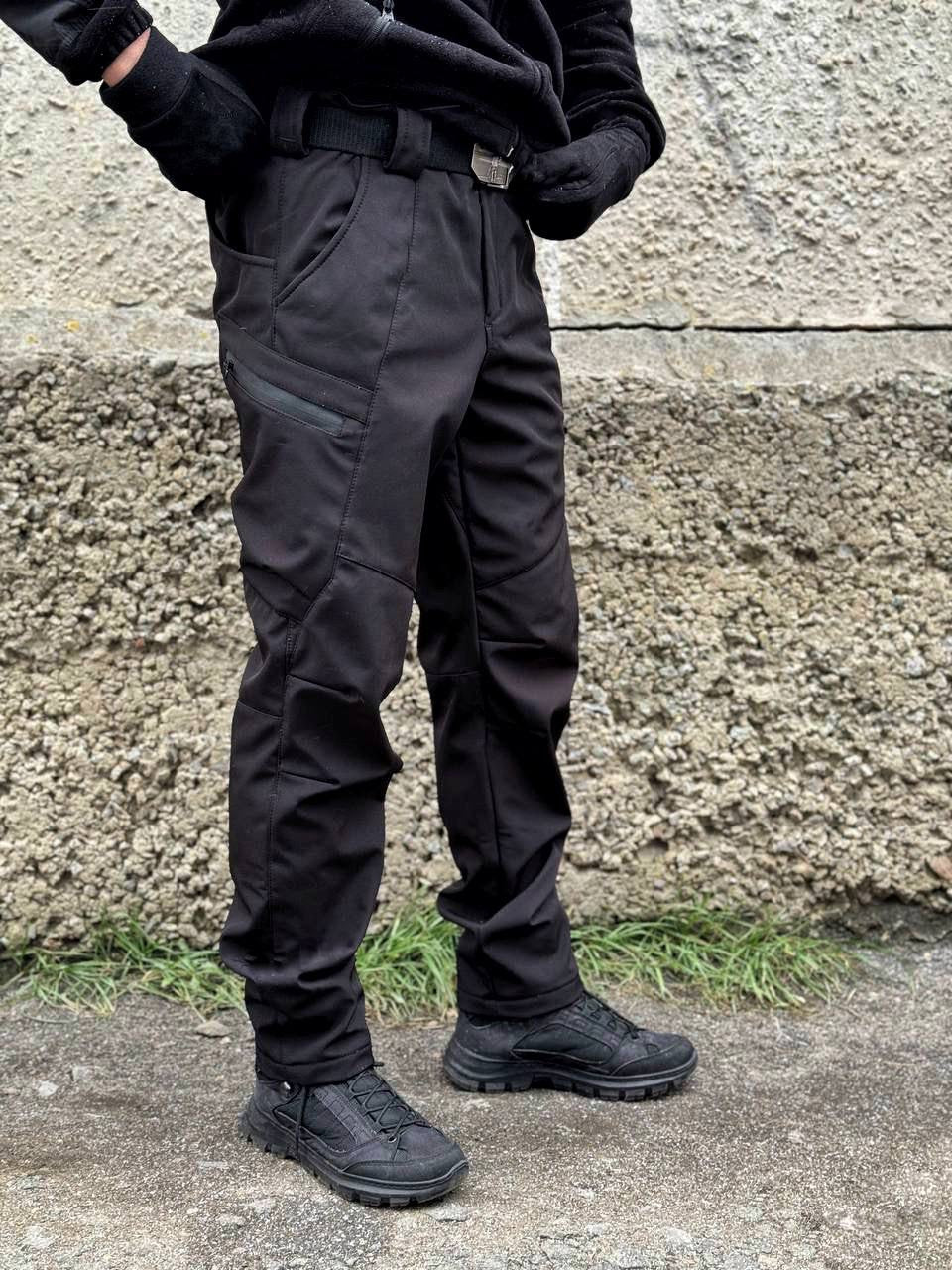 Штани тактичні Soft Shell UKR-TEC / чорні