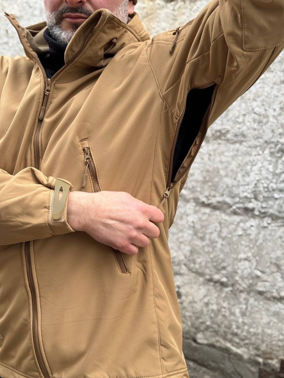 Куртка тактична KODOR Soft Shell койот