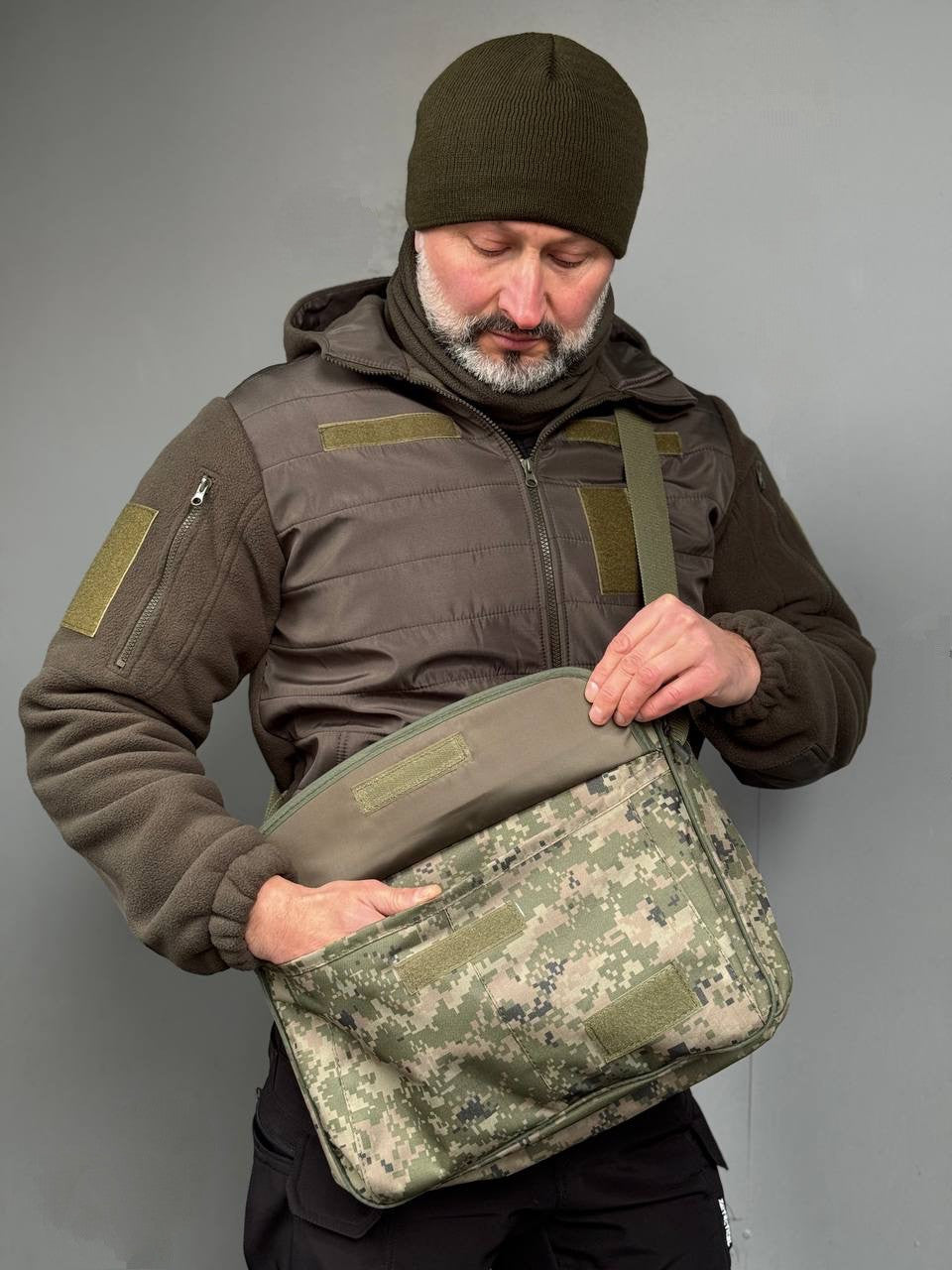 Тактична сумка для ноутбука / піксель