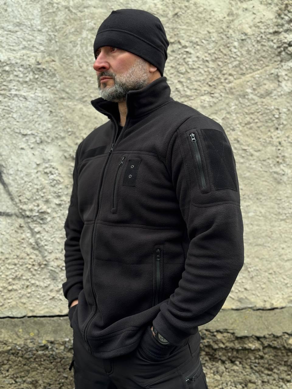 Кофта тактична флісова \ чорна