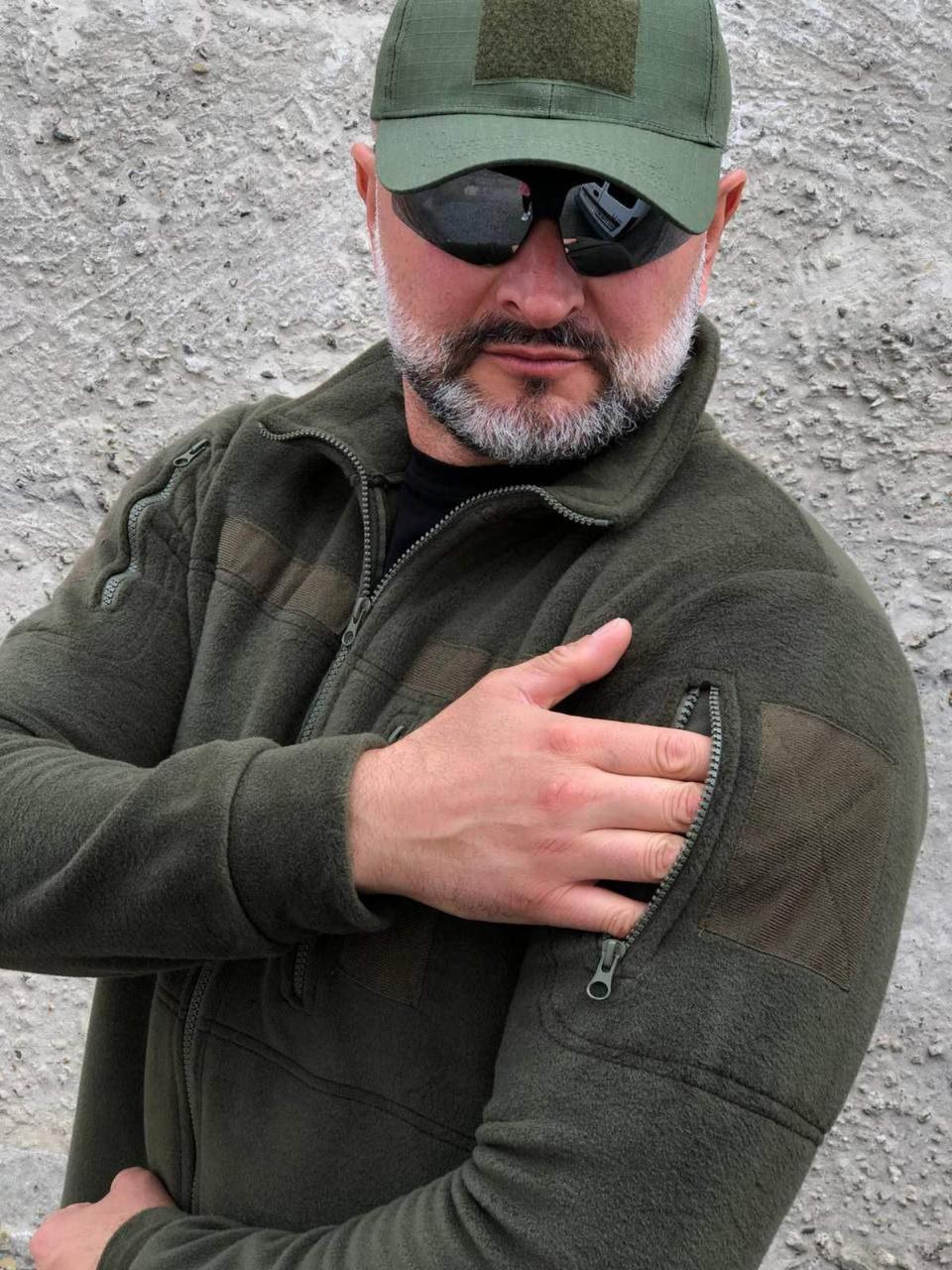 Тактична, військова флісова кофта / олива