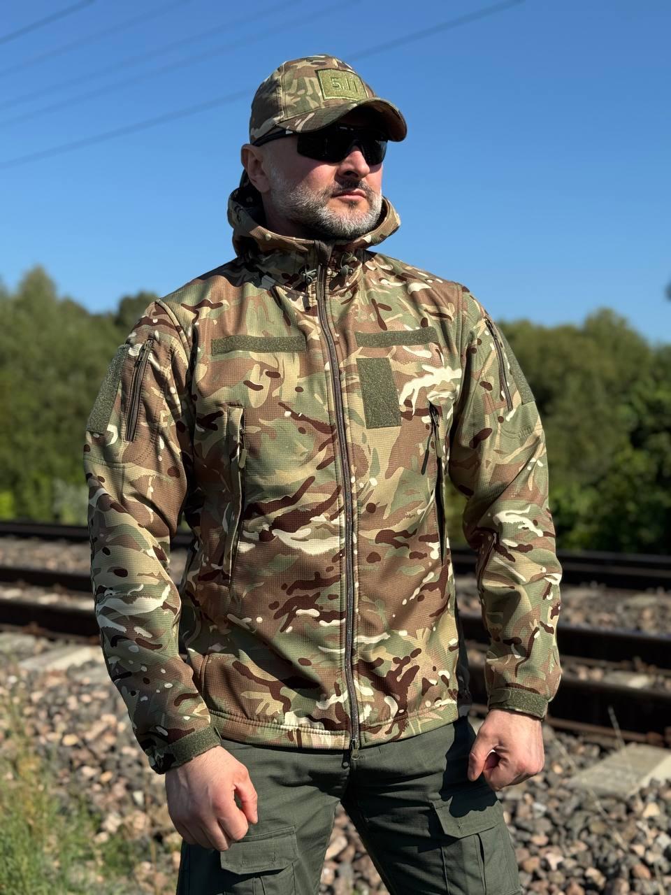 Куртка тактична Soft Shell UKR-TEC мультикам.