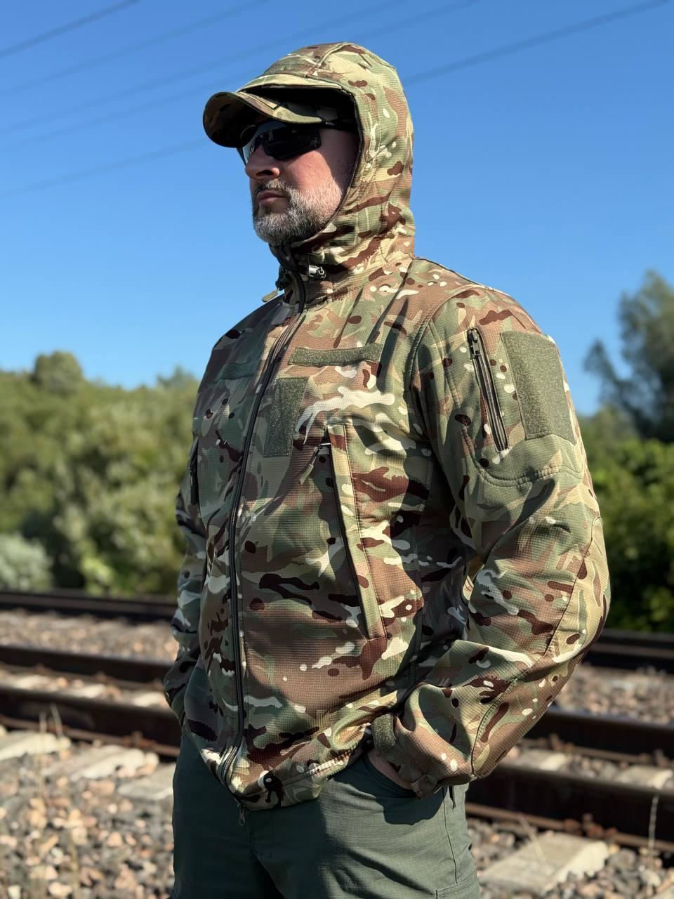 Куртка тактична Soft Shell UKR-TEC мультикам.