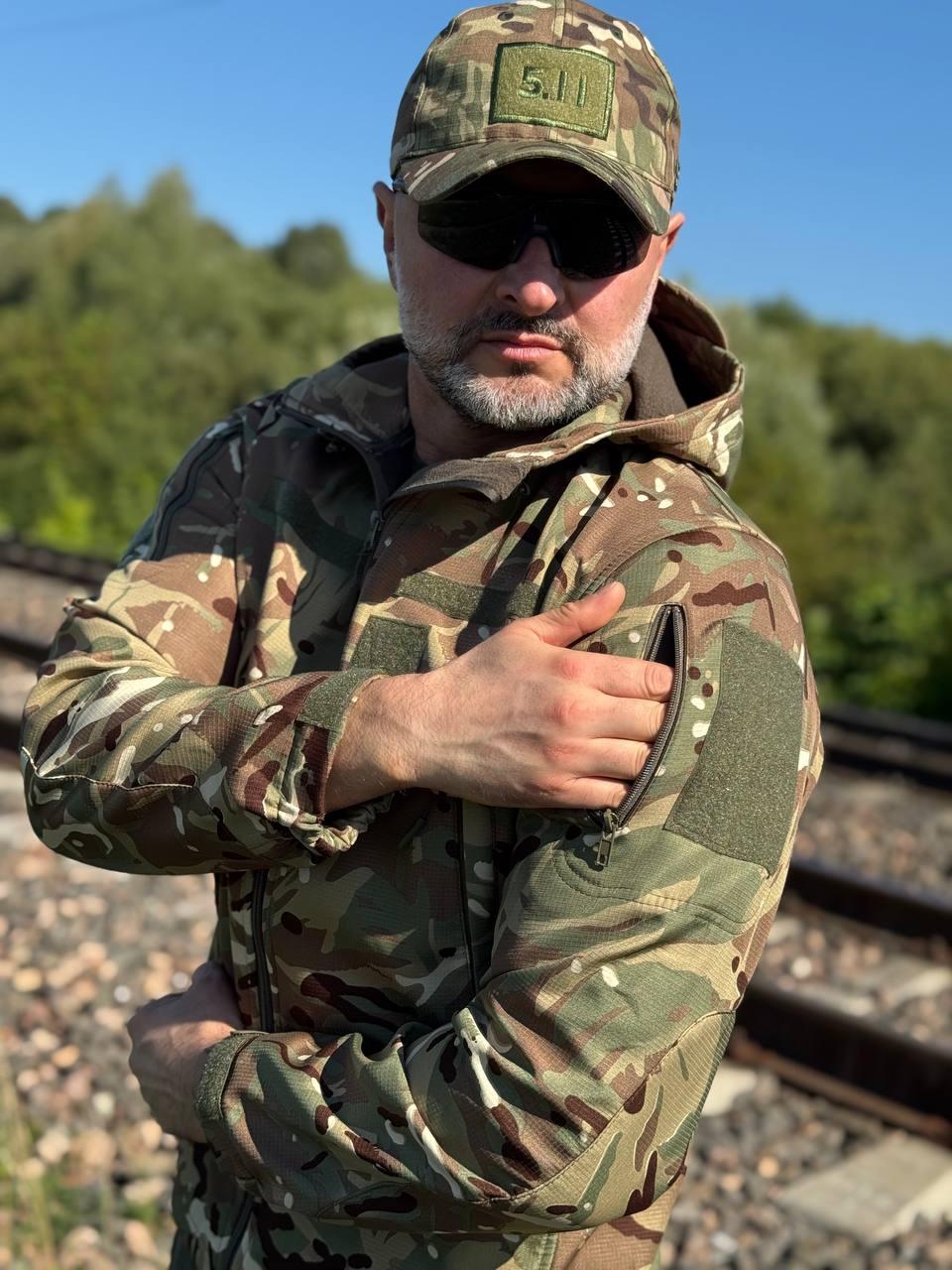 Куртка тактична Soft Shell UKR-TEC мультикам.