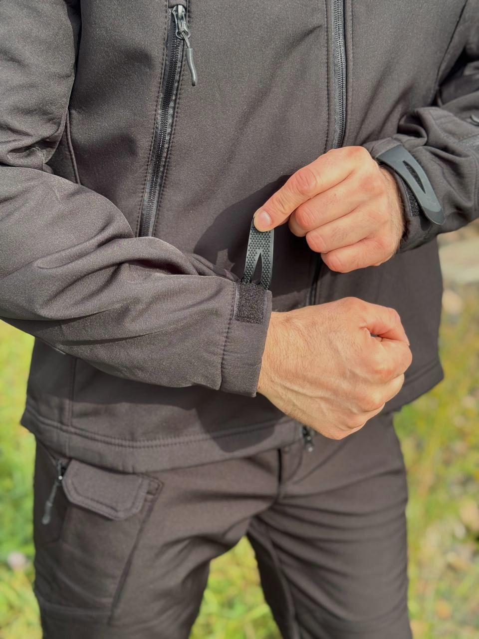 Тактична демісезонна куртка Soft shell \ чорна