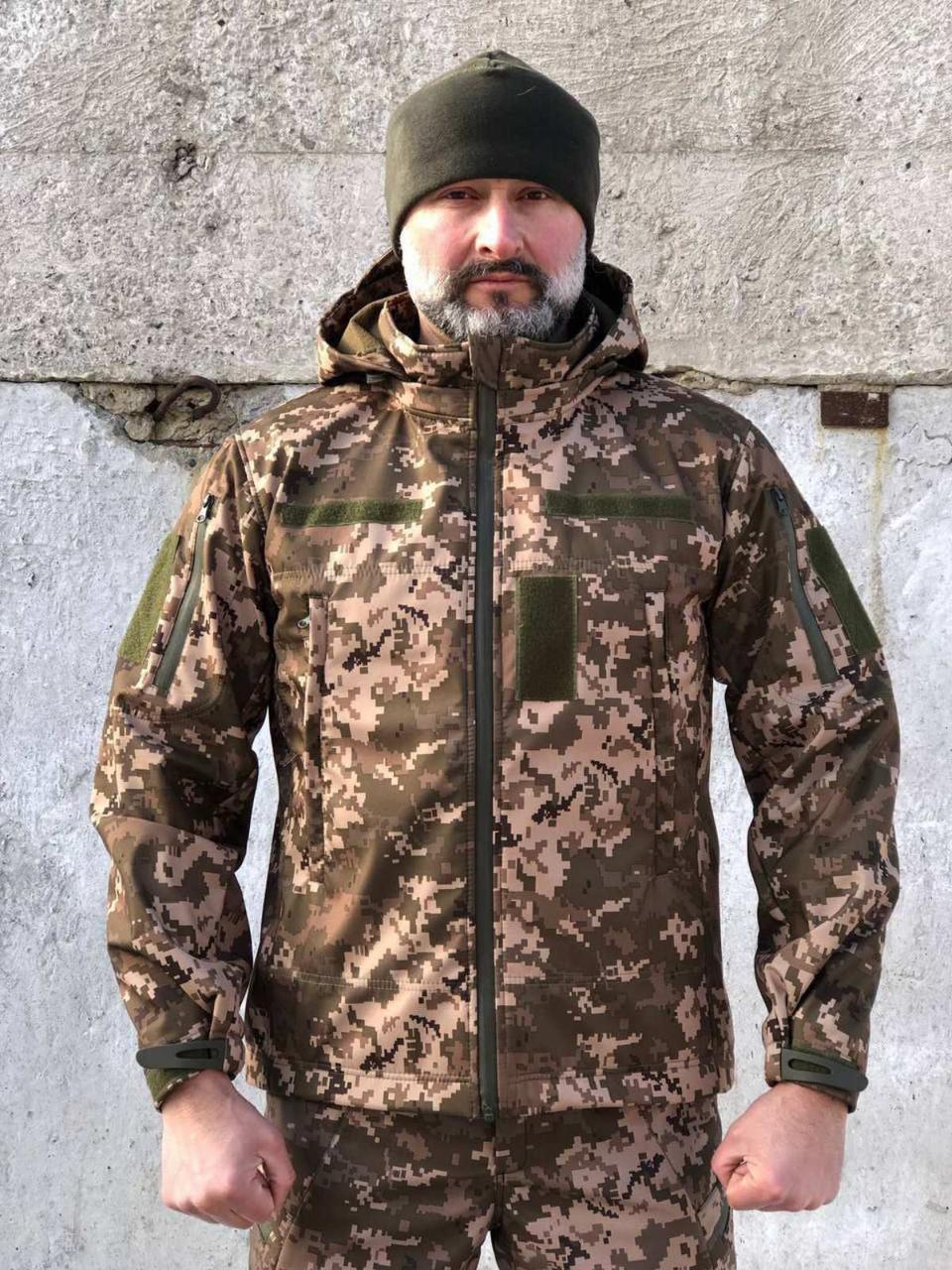 Куртка тактична Soft Shell UA, піксель