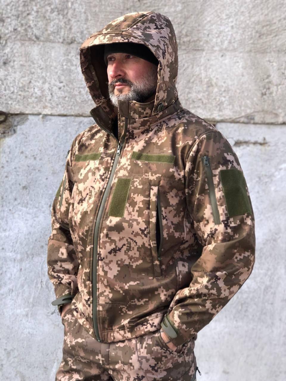 Куртка тактична Soft Shell UA, піксель