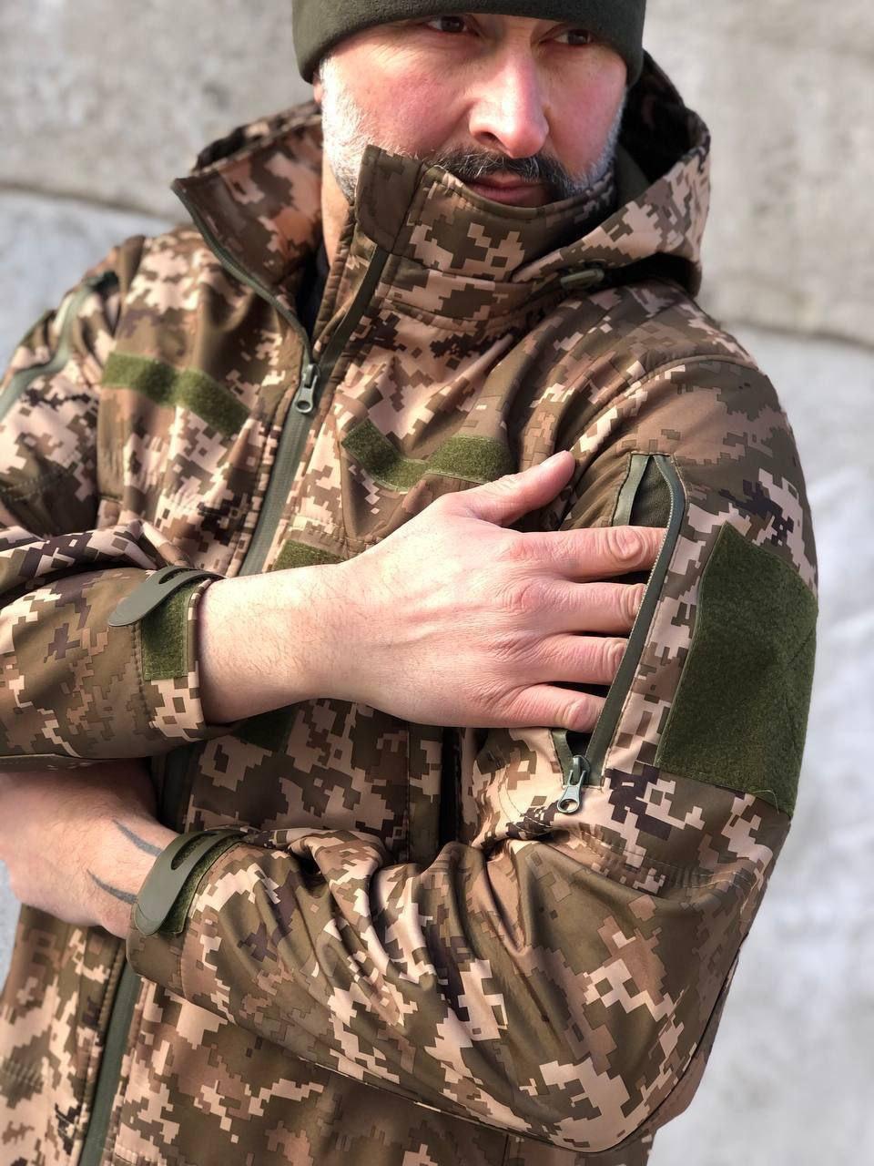 Куртка тактична Soft Shell UA, піксель