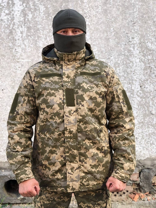 Бушлат зимовий ріп-стоп на синтепоні \ піксель