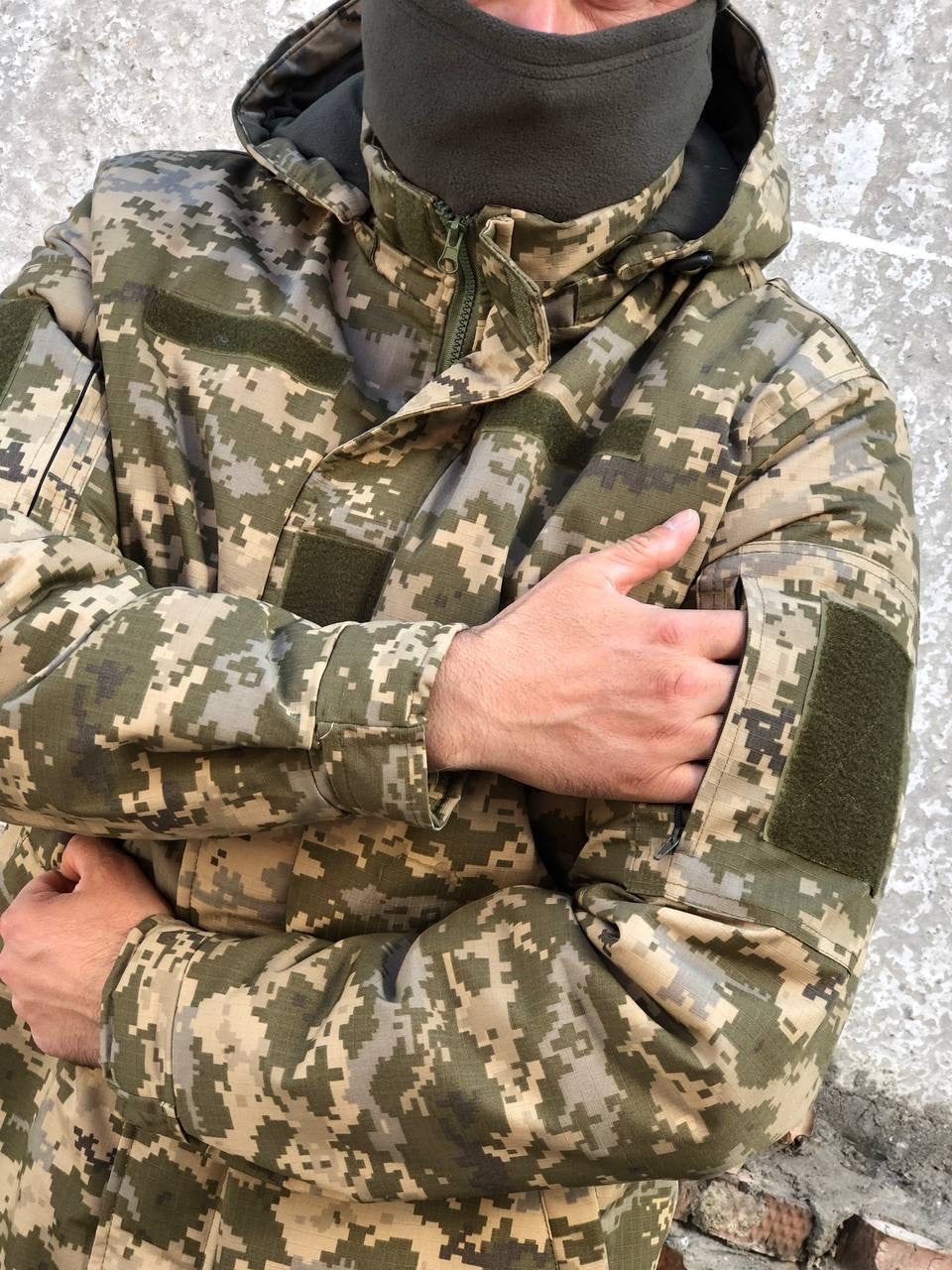 Бушлат зимовий ріп-стоп на синтепоні \ піксель