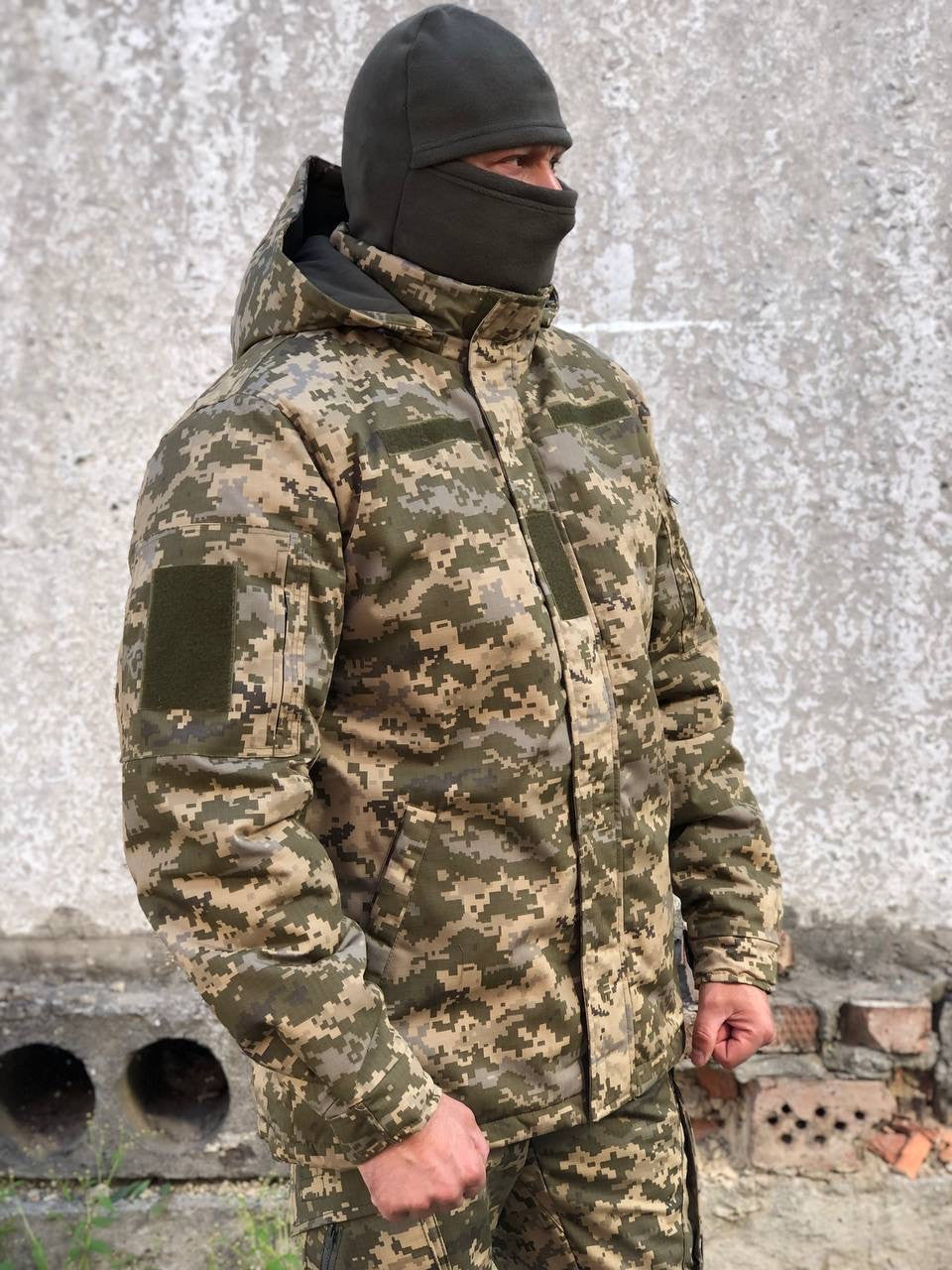 Бушлат зимовий ріп-стоп на синтепоні \ піксель