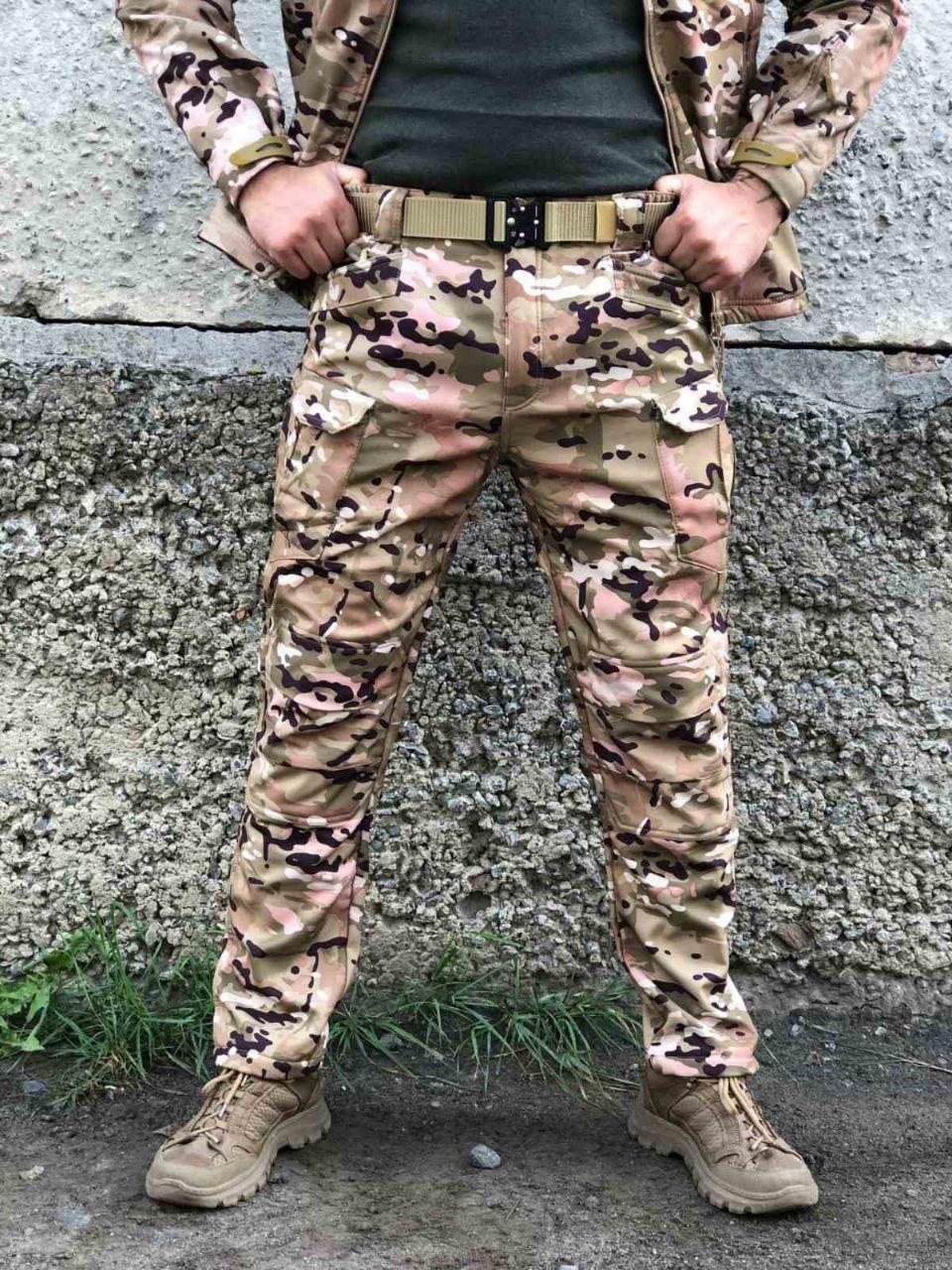 Штани тактичні Soft Shell мультикам