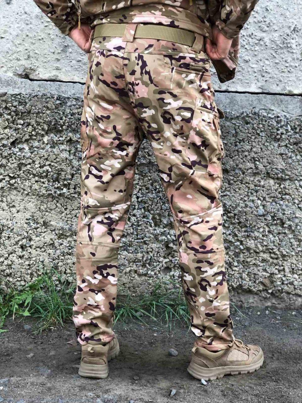 Штани тактичні Soft Shell мультикам