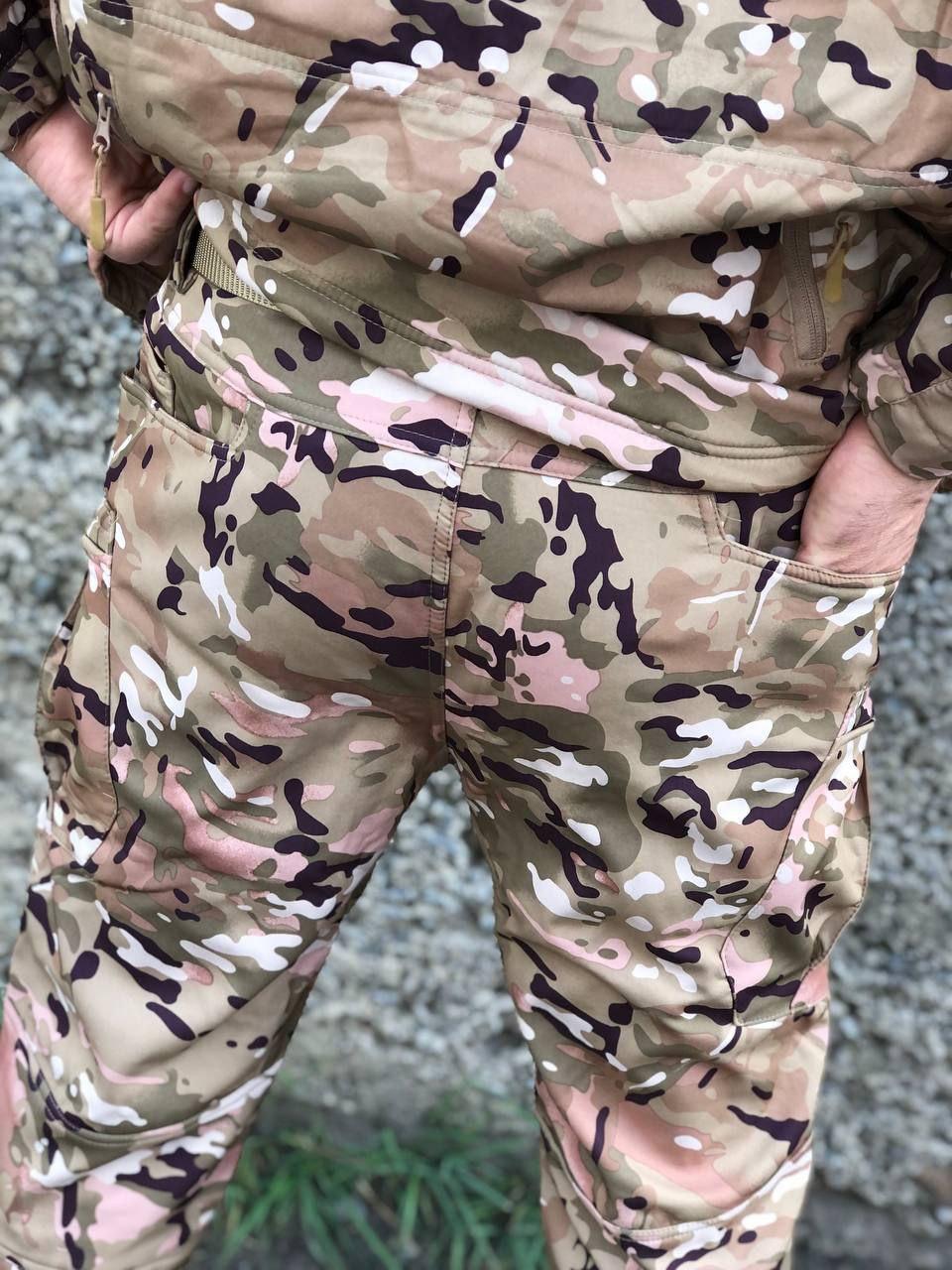 Штани тактичні Soft Shell мультикам