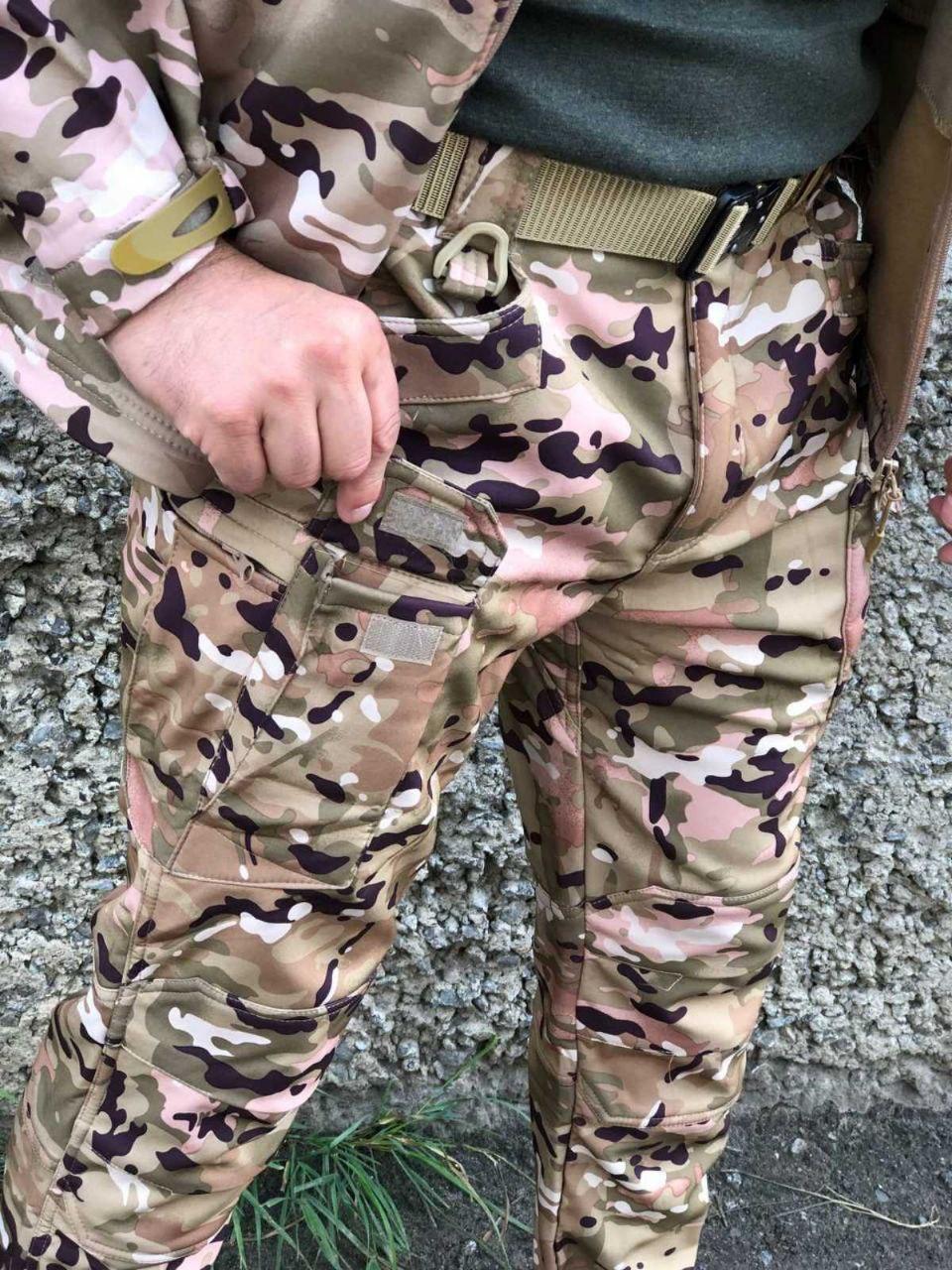 Штани тактичні Soft Shell мультикам