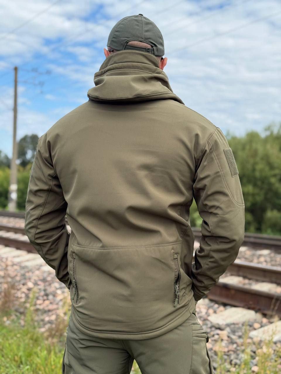 Куртка тактична Han-Wild softshell олива, хаки