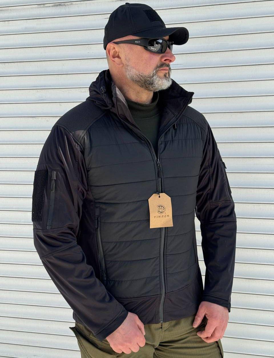 Куртка тактична полегшена YINREN Black
