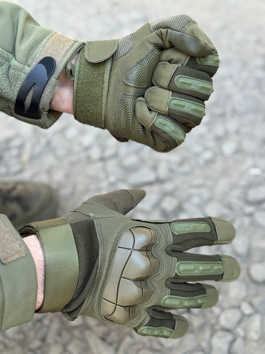 Рукавиці тактичні Protect Armor Caoutch Olive