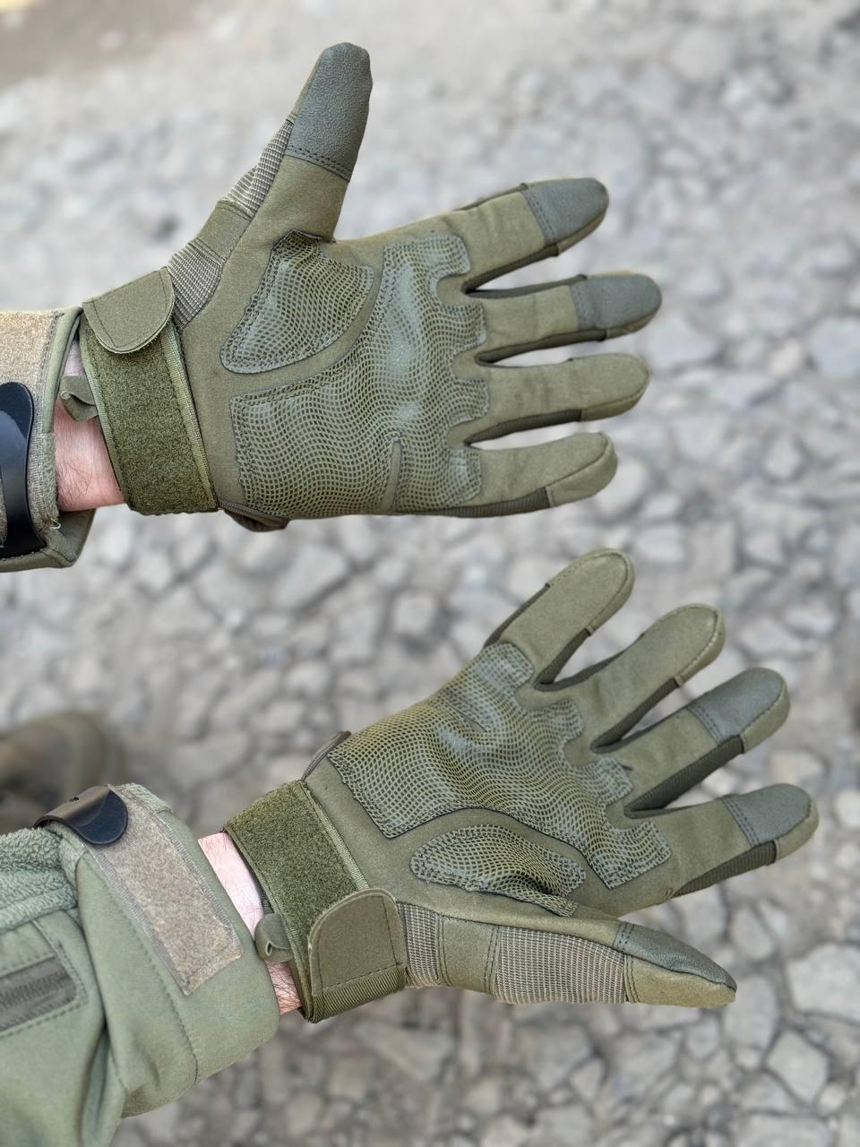 Рукавиці тактичні Protect Armor Caoutch Olive