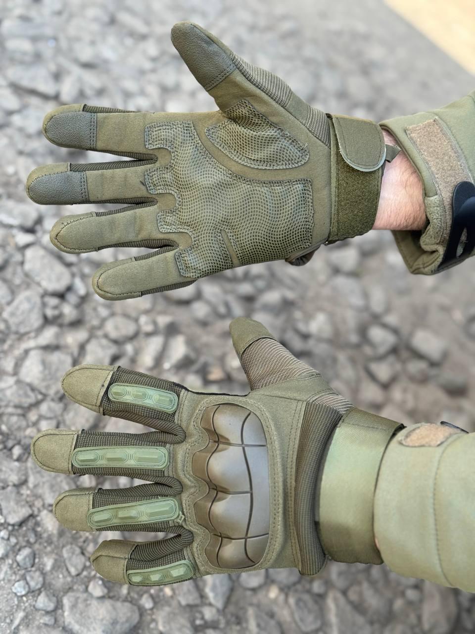 Рукавиці тактичні Protect Armor Caoutch Olive