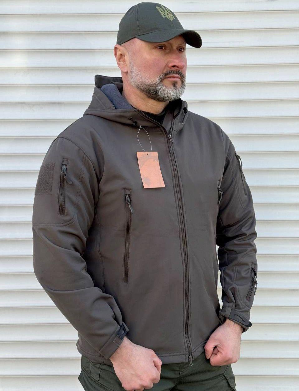 Куртка тактична Soft Shell сіра