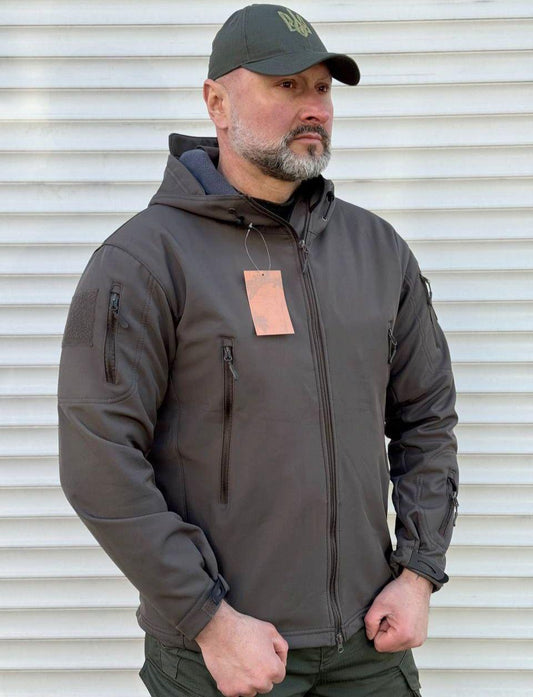 Куртка тактична Soft Shell сіра