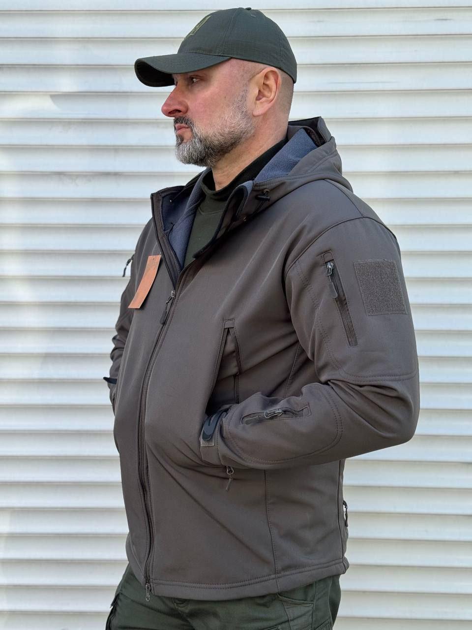 Куртка тактична Soft Shell сіра