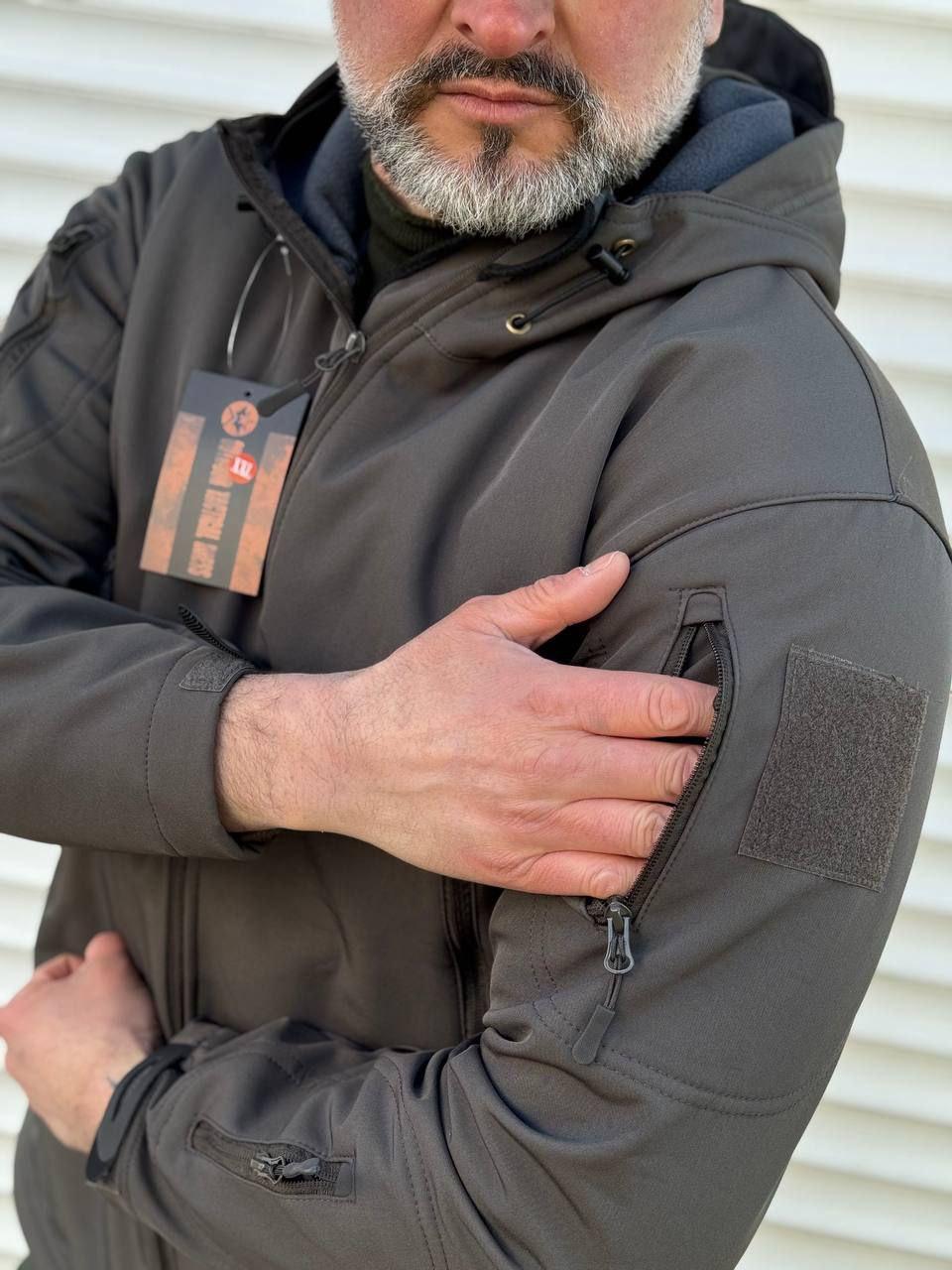 Куртка тактична Soft Shell сіра