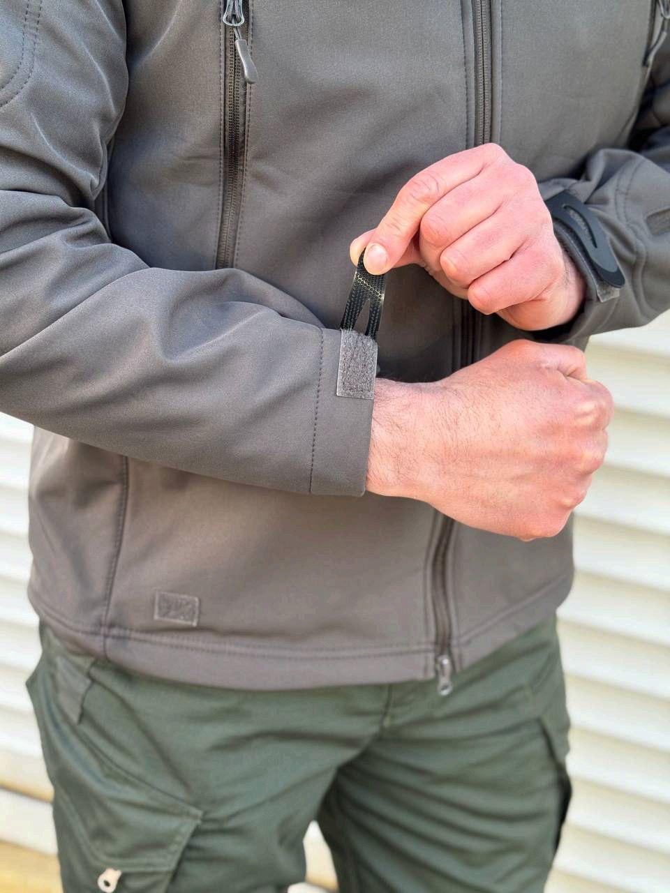 Куртка тактична Soft Shell сіра