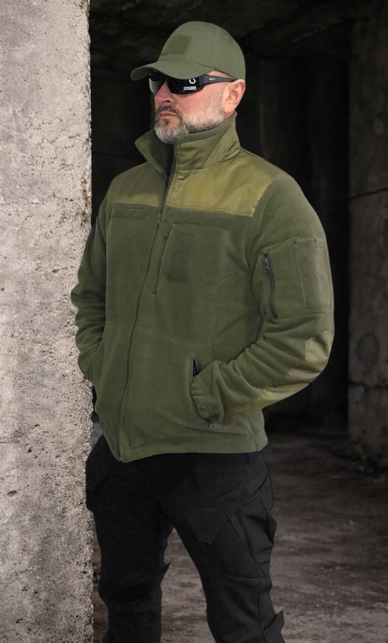 Кофта тактична чоловіча флісова, олива