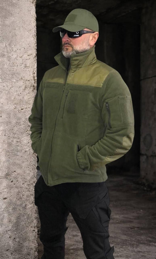 Кофта тактична чоловіча флісова, олива