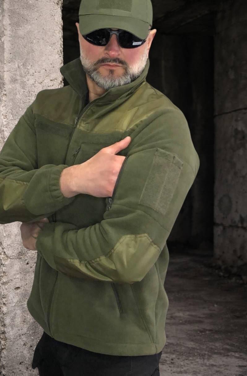 Кофта тактична чоловіча флісова, олива
