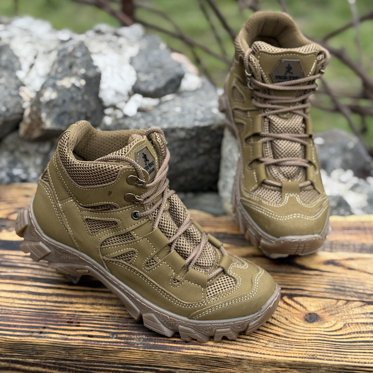 Тактичні літні черевики Ukr-Tec, сітка / койот